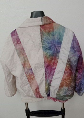 90 lar Renkli Bağlama Desenli Ceket - Görsel 5