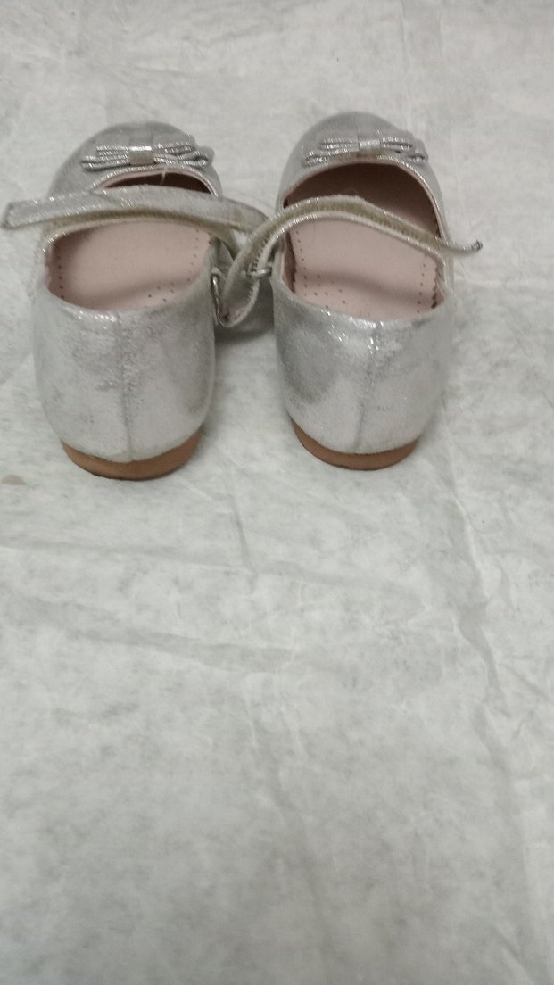 Kızlar için Gri Tokalı Babet - Görsel 2