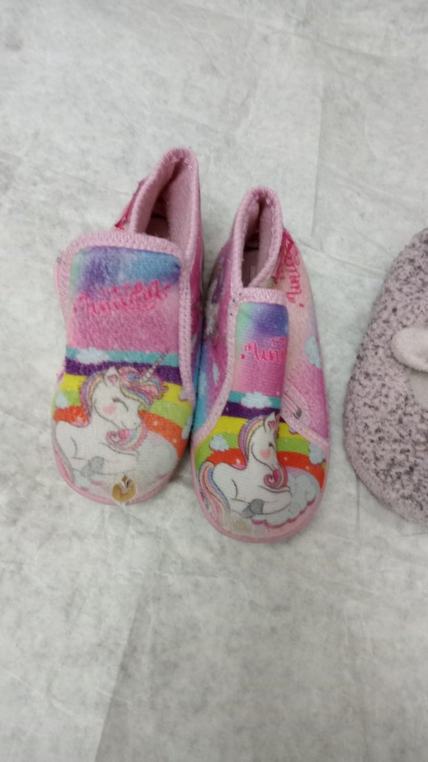 Kız Çocuk Pembe Unicorn Desenli Sıcak Panduf - Görsel 2