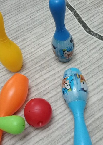 Renkli Çocuk Bowling Oyunu Seti - Görsel 3