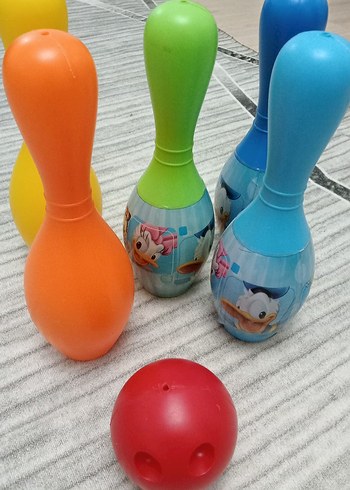 Renkli Çocuk Bowling Oyunu Seti - Görsel 2