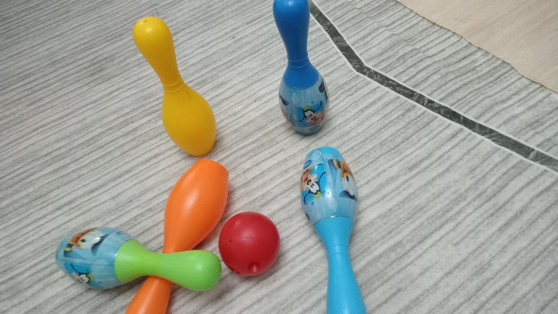 Renkli Çocuk Bowling Oyunu Seti - Görsel 3