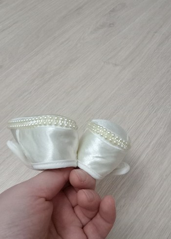 İnci İşlemeli Beyaz Kız Çocuk Özel Ayakkabı - Görsel 5