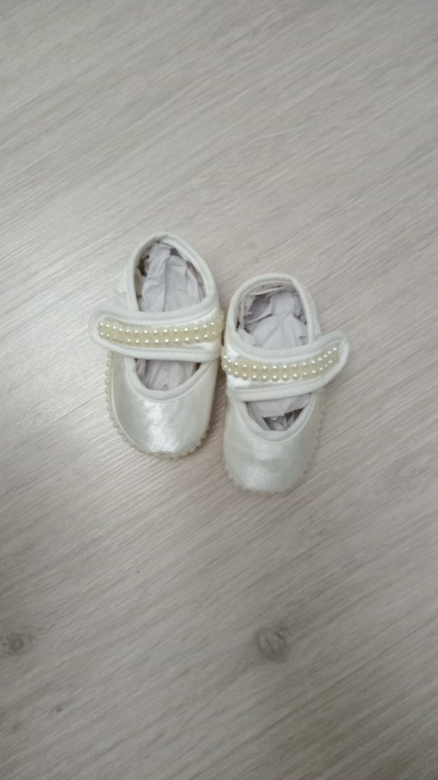 İnci İşlemeli Beyaz Kız Çocuk Özel Ayakkabı - Görsel 2