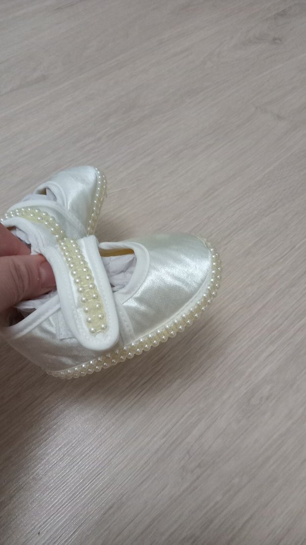 İnci İşlemeli Beyaz Kız Çocuk Özel Ayakkabı - Görsel 3