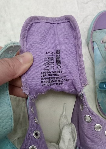 Kız Çocuk Mavi Frozen Baskılı Sneaker - Görsel 3