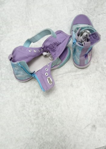 Kız Çocuk Mavi Frozen Baskılı Sneaker - Görsel 5