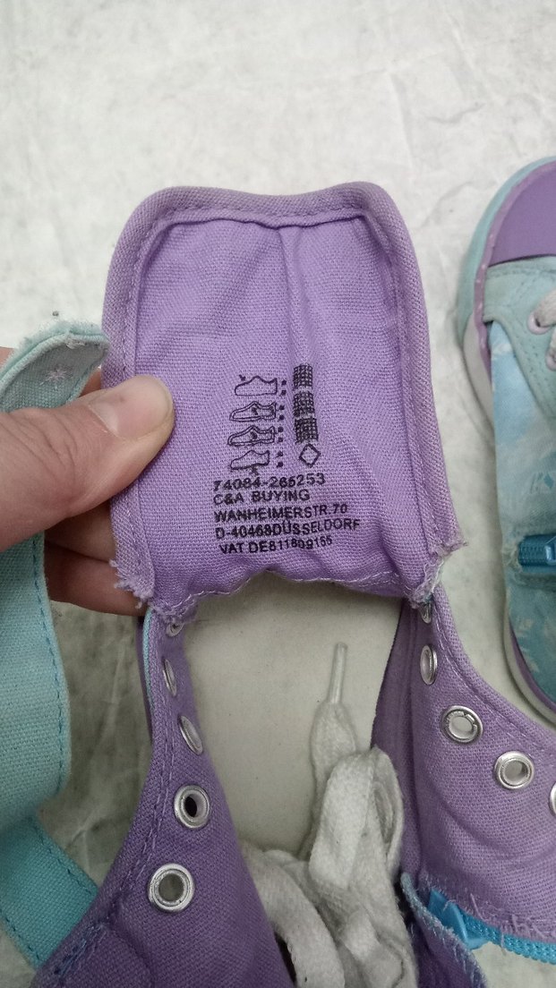 Kız Çocuk Mavi Frozen Baskılı Sneaker - Görsel 3