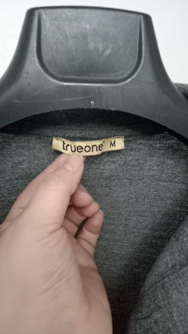 Gri Kısa Kollu Keten Polo Tişört - Görsel 3