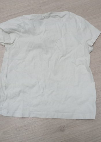 Beyaz Baskılı Kız Çocuk Tişörtü - Görsel 4