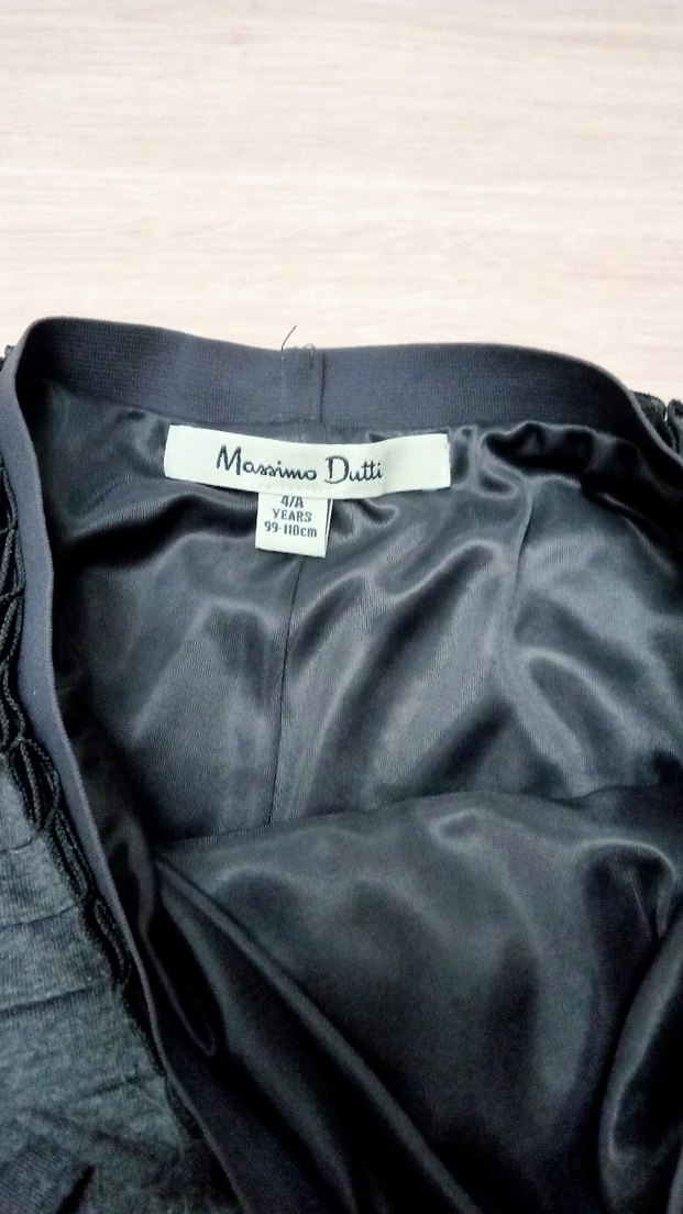 Gri Pilili Denim Mini Etek 3  4 yas - Görsel 2