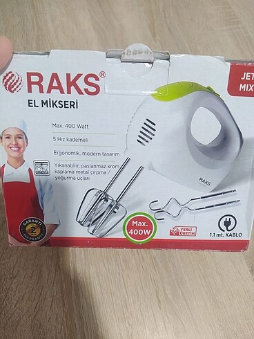 Raks 400 watt el mikser