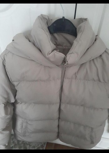 Bej Kadın Puff Mont - Görsel 2