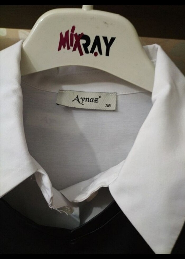 Büstiyerli beyaz gömlek  - Görsel 2