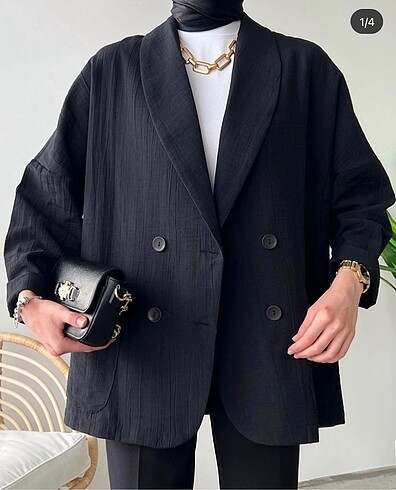 Siyah Oversize ceket