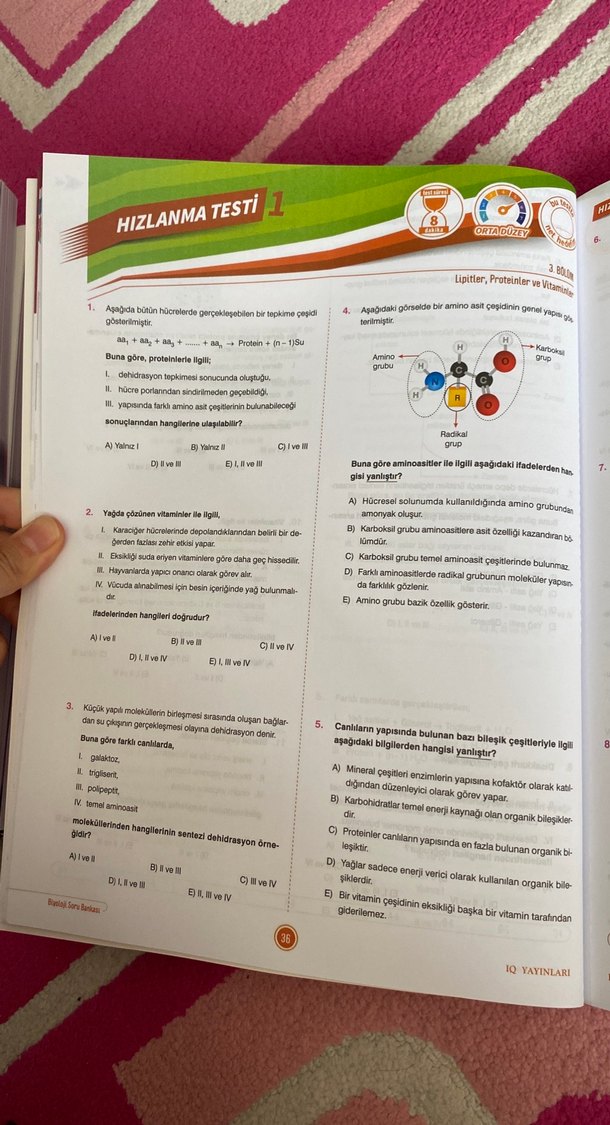 TYT Başlıyorum Serisi Biyoloji Soru Bankası - Görsel 4