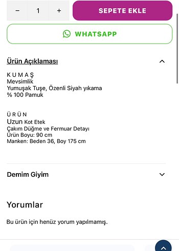 Uzun Bol Kesim Gri Batik Desenli Kot Etek - Görsel 4