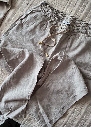 Bej renginde kadın rahat pantolon - Görsel 6