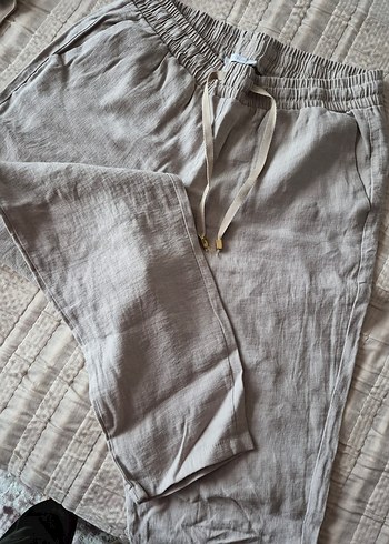 Bej renginde kadın rahat pantolon - Görsel 3