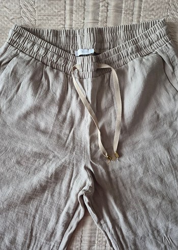 Bej renginde kadın rahat pantolon - Görsel 2