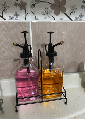Metal Standlı Cam sabunluk