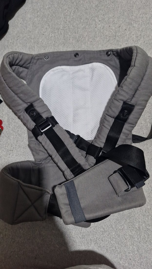 3 cepli Gri Bebek Taşıyıcı Kanguru - Görsel 2