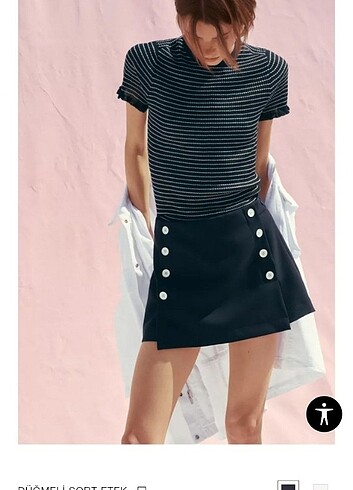 xs Beden Zara şort etek