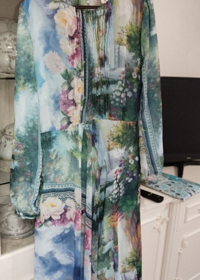 Kadın şifon elbise - Görsel 2