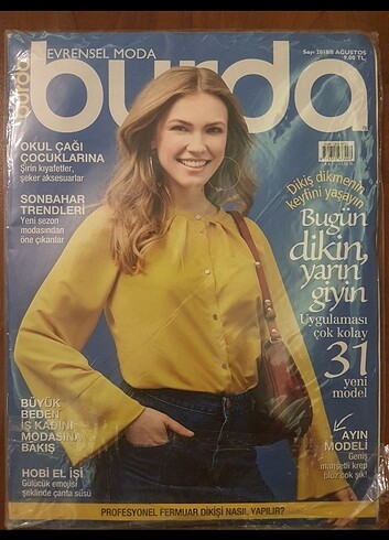  Burda Dikiş Nakış Moda Dergisi 