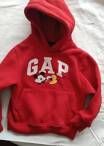 Kırmızı GAP Mickey Baskılı Erkek Sweatshirt - Görsel 5