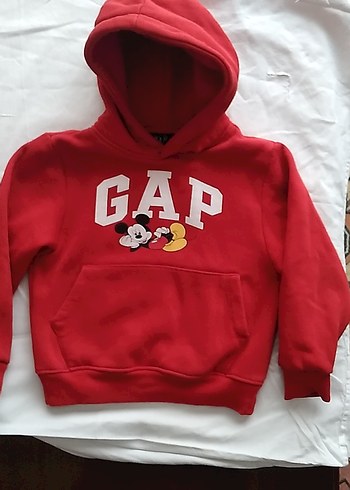 Kırmızı GAP Mickey Baskılı Erkek Sweatshirt - Görsel 3