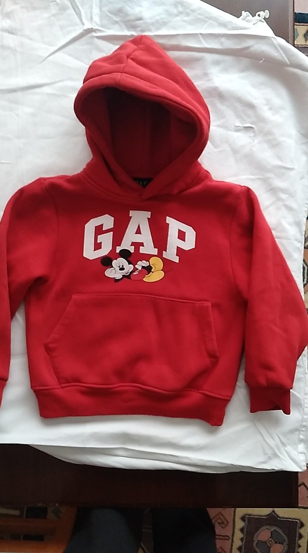 Kırmızı GAP Mickey Baskılı Erkek Sweatshirt - Görsel 3