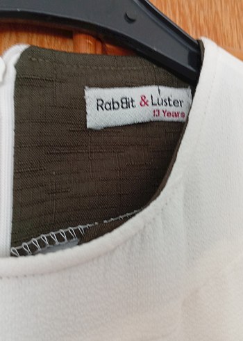 Uzun Bej Keten Elbise, Fırfırlı, Bol Kesim - Görsel 4