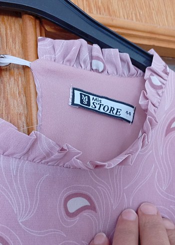 Pembe Bohem Uzun Kollu Piliseli Elbise - Görsel 3