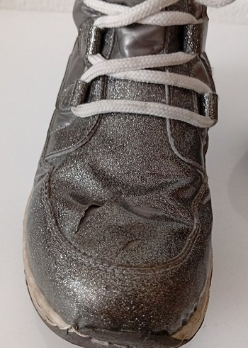 Gri Kürklü kız çocuk Yüksek Topuklu Bot - Görsel 3