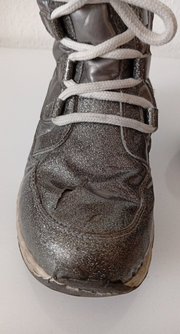 Gri Kürklü kız çocuk Yüksek Topuklu Bot - Görsel 3