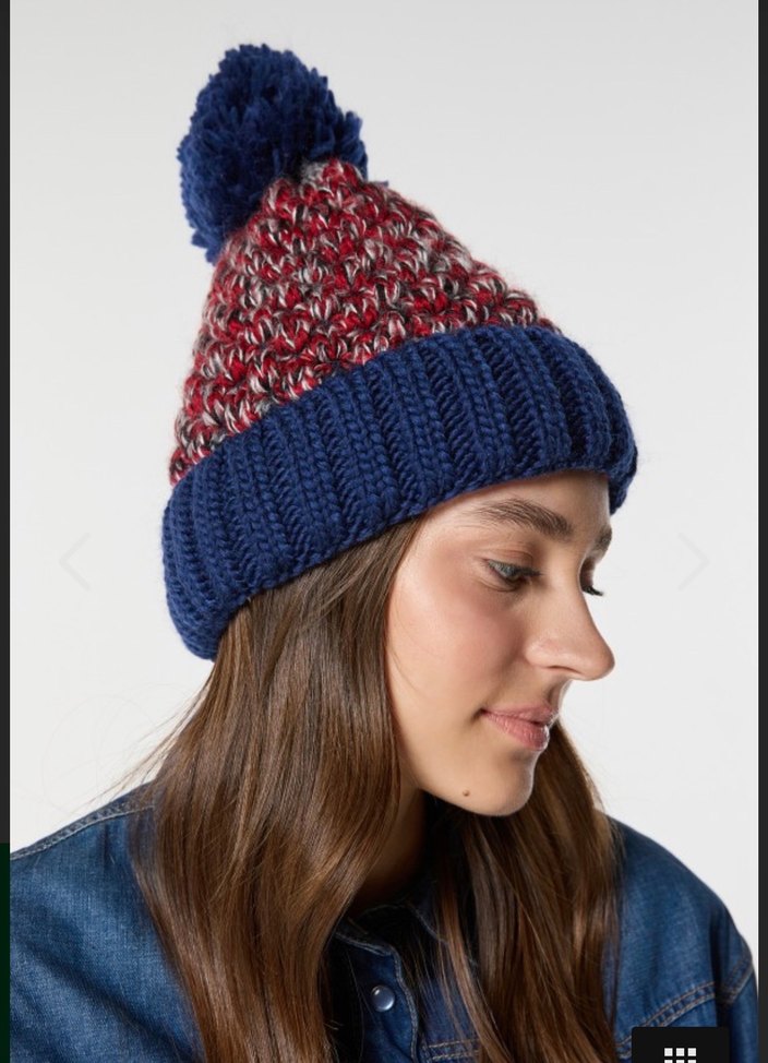 Renkli Ponponlu Örgü Kadın Bere - Görsel 2