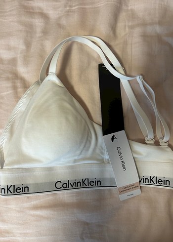 Calvin Klein Beyaz Sütyen - Görsel 3