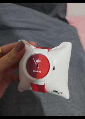  Beden kırmızı Renk Orijinal Lacoste Kadın Saat