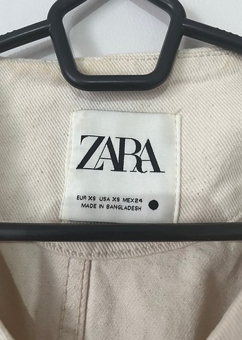 ZARA Düğmeli bej jean Kadın Ceket - Görsel 2