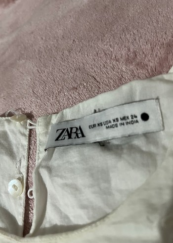 Zara Beyaz Keten Midi Pantolon - Görsel 3