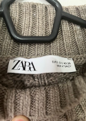 kahve Örgü Kadın Yarım Balıkçı Kazak - Görsel 2