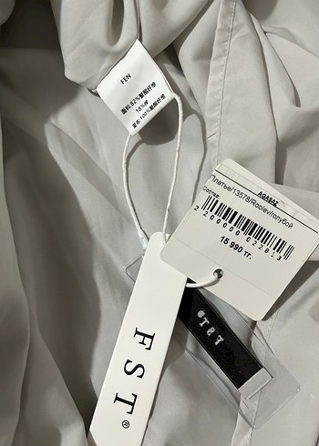 agasaz marka yurt dışı Gri Keten Uzun Drapeli Kadın Elbise - Görsel 4