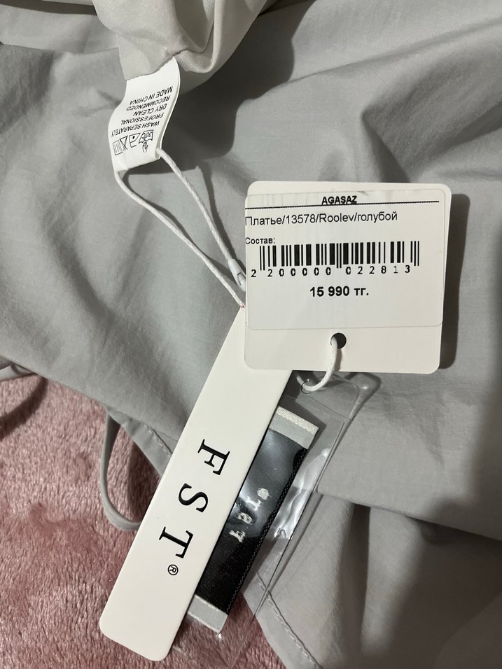 agasaz marka yurt dışı Gri Keten Uzun Drapeli Kadın Elbise - Görsel 3