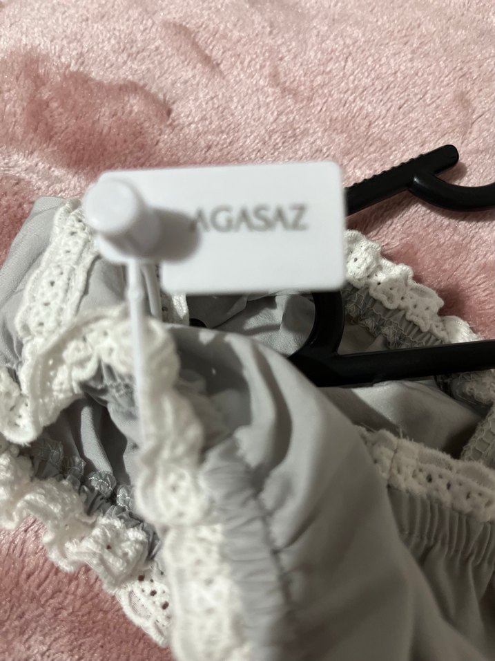 agasaz marka yurt dışı Gri Keten Uzun Drapeli Kadın Elbise - Görsel 2