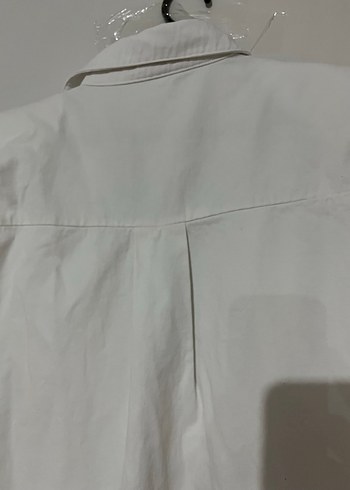 Düğmeli Kolsuz bej Keten Gömlek - Görsel 4