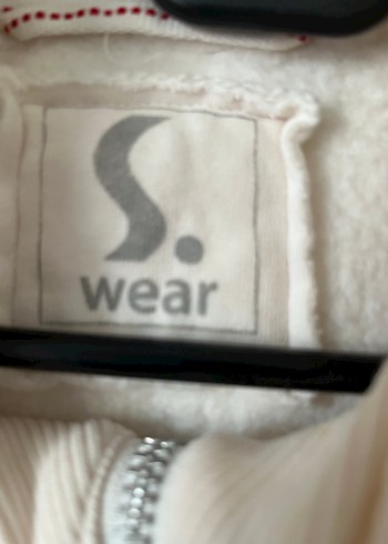 Kadın bej Fermuarlı Yüksek Yaka Sweatshirt - Görsel 3