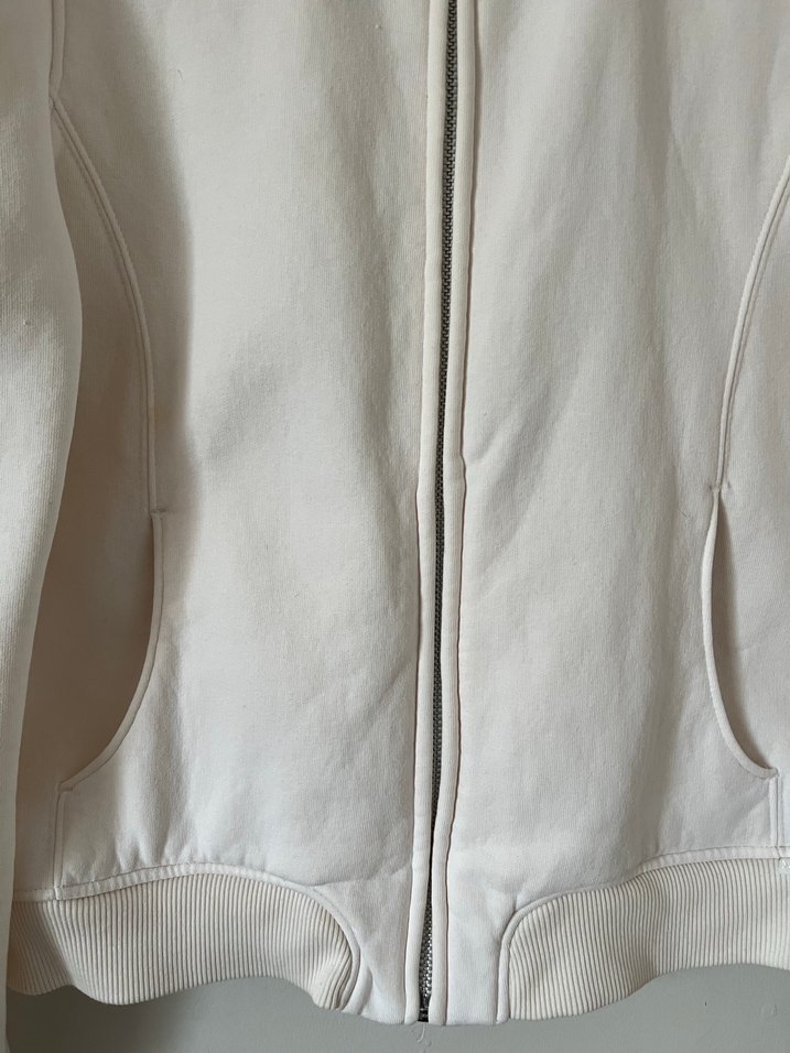 Kadın bej Fermuarlı Yüksek Yaka Sweatshirt - Görsel 4