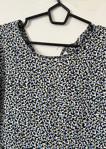 Gri Bağlama Desenli Uzun Kollu Salaş Elbise ürün yurt dışından - Görsel 7