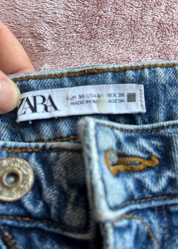 Mavi Yüksek Bel Rahat Kesim Kadın Midi Kot Pantolon - Görsel 2